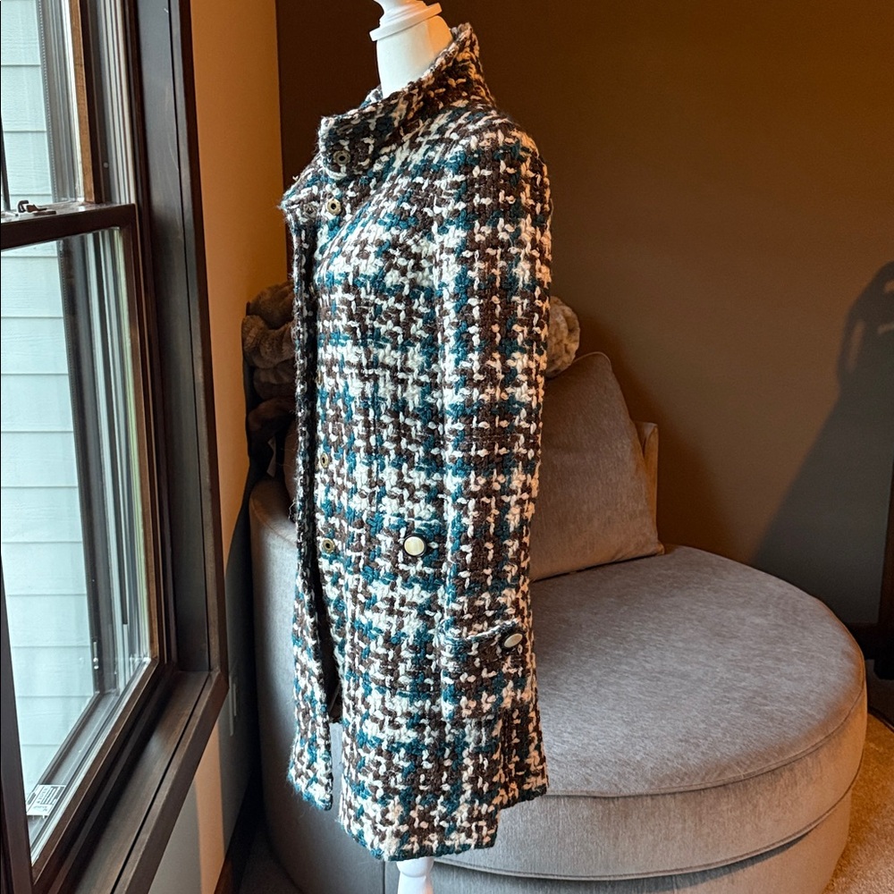 Arden B Textured Wool Blend Coat - Picture 3 of 8